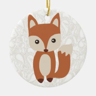 Niedlicher BabyFox Keramikornament