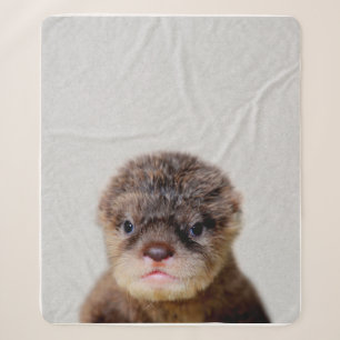 niedlicher Babyotter Sherpadecke