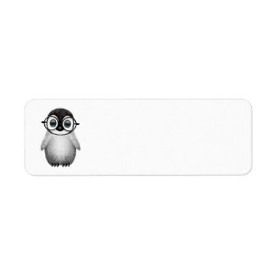 Niedlicher Babypenguin-tragende Augen-Gläser