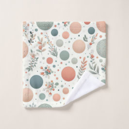 Niedlicher Ball mit Blättern Waschlappen