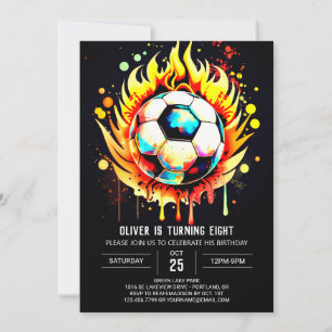 Niedlicher Ball Watercolor-Kindergeburtstag Einladung