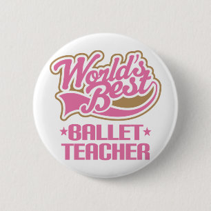 Niedlicher Ballett-Lehrer Button