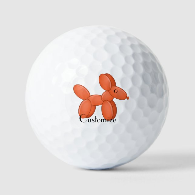 Niedlicher Ballon Dog Thunder_Cove Golfball (Vorderseite)