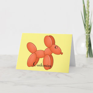 Niedlicher Ballon Dog Thunder_Cove Karte