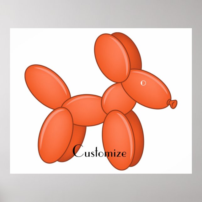 Niedlicher Ballon Dog Thunder_Cove Poster (Vorne)