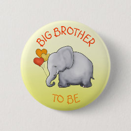 Niedlicher Ballon-Elefant-Baby-Duschen-großer Button