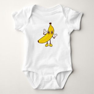 Niedlicher Banana-Cartoon Baby Strampler