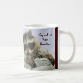 Niedlicher BanditRaccoon, Ihre Herz Tasse stehlend