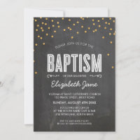 NIEDLICHER BAPTISM Glitzer Konfetti auf Kalkboard