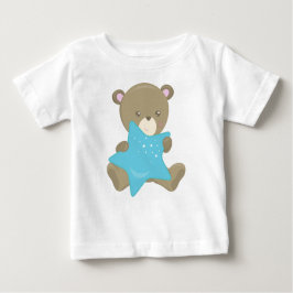 Niedlicher Bär, Babybär, kleiner Bär, Bär mit Ster Baby T-shirt