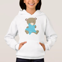 Niedlicher Bär, Babybär, kleiner Bär, Bär mit Ster Hoodie