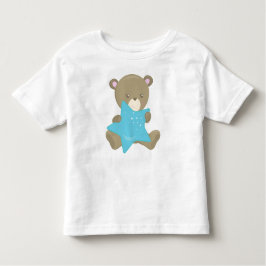 Niedlicher Bär, Babybär, kleiner Bär, Bär mit Ster Kleinkind T-shirt