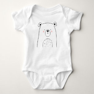 Niedlicher Bär Babybodysuit Tierwaldwald Baby Strampler