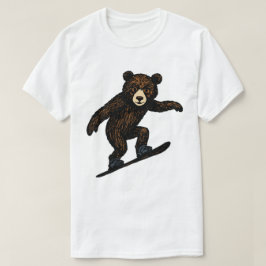 Niedlicher Bär beim Snowboarden T-Shirt