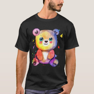 Niedlicher Bär Cool Teddy-positiv T-Shirt
