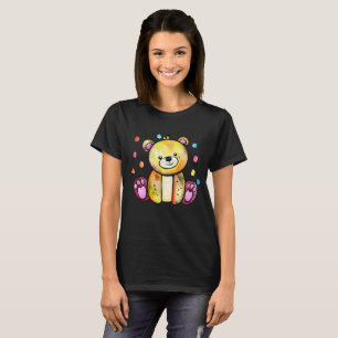 Niedlicher Bär Cool Teddy-positiv T-Shirt