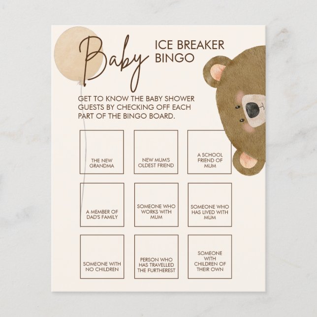 Niedlicher Bär, den wir frühzeitig abwarten können (Vorderseite)