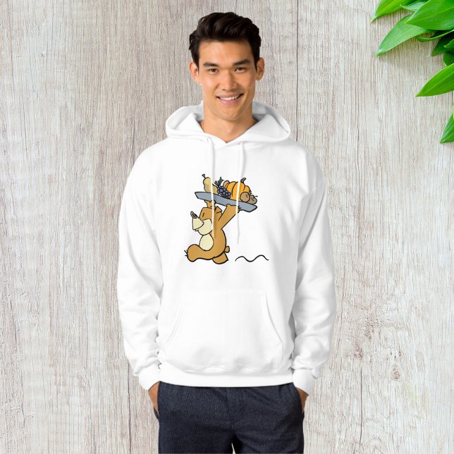 Niedlicher Bär, der eine festliche Ernteplattform  Hoodie (Von Creator hochgeladen)