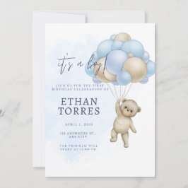 niedlicher Bär Einladung