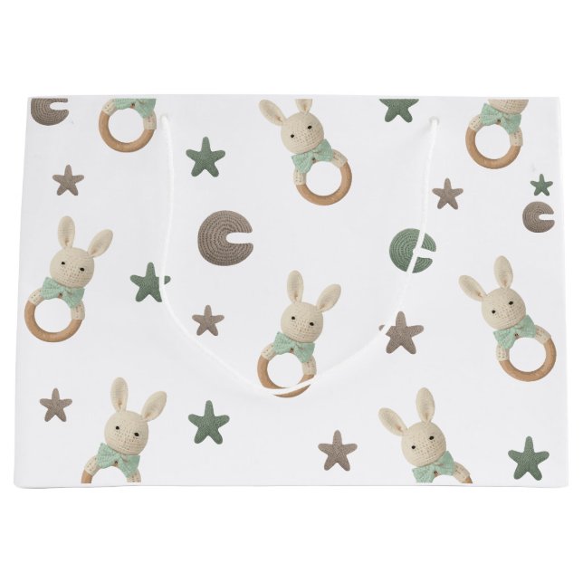 Niedlicher Bär Große Geschenktüte (Vorderseite)