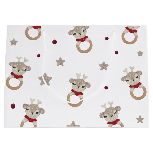 Niedlicher Bär Große Geschenktüte (Vorderseite)