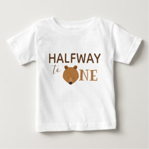 Niedlicher Bär Halbgeburt Baby T-shirt