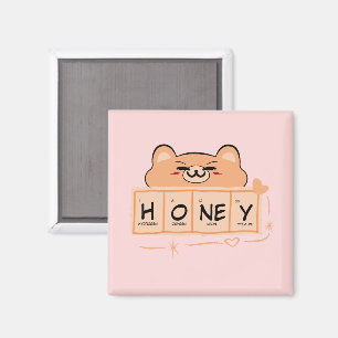 Niedlicher Bär "Honey" Magnet