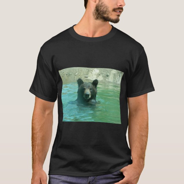 Niedlicher Bär im Zoo-T - Shirt von Memphis (Vorderseite)