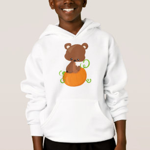 Niedlicher Bär, kleiner Bär, brauner Bär, Kürbisku Hoodie