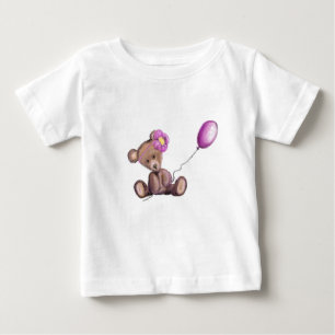 Niedlicher Bär mit Balloon Baby T - Shirt