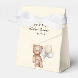 Niedlicher Bär mit Balloons Babydusche Geschenkschachtel
