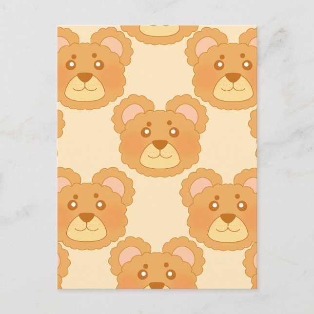 Niedlicher Bär Postkarte (Vorderseite)