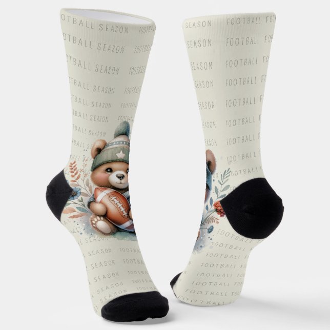 Niedlicher Bär Socken (Gewinkelt)