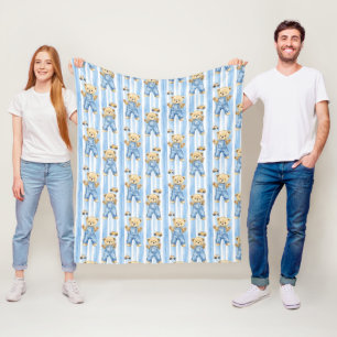 Niedlicher Bär und Baby Fleecedecke