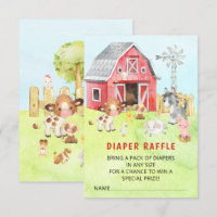 Niedlicher Barnyard Friends Baby Duschdusche Winde