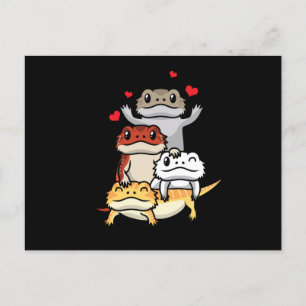 Niedlicher Bartdrache Pogona Postkarte