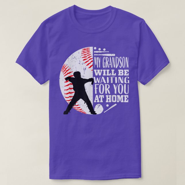 Niedlicher Baseball-Catcher Oma Opa Grandson Quo T-Shirt (Design vorne)