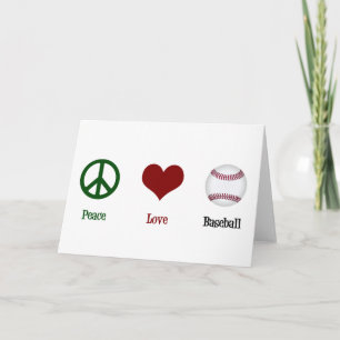 Niedlicher Baseball Feiertagskarte