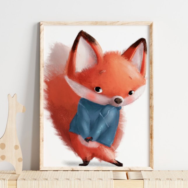 Niedlicher, bashful Fox | Fox Wall Print Poster (Von Creator hochgeladen)