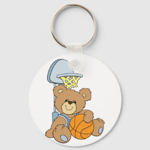Niedlicher Basketballbär Schlüsselanhänger