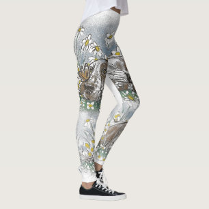 Niedlicher Basset Hound in Daisy Field - Adortable Leggings