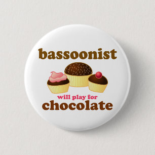 Niedlicher Bassoon-Knopf Button