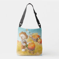 Niedlicher Bauer Hund mit Pumpkin