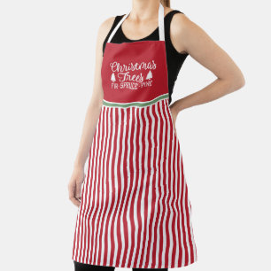 Niedlicher Bauernhof Frische Weihnachtsbaumen Urla Schürze