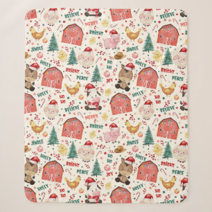 Niedlicher Bauernhof Weihnachtswasser Sherpadecke