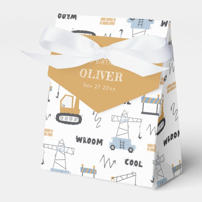 Niedlicher Baukranich Kinder jeden Geburtstag Geschenkschachtel (Vorderseite)