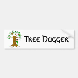 Niedlicher Baum Hugger Entwurf Autoaufkleber