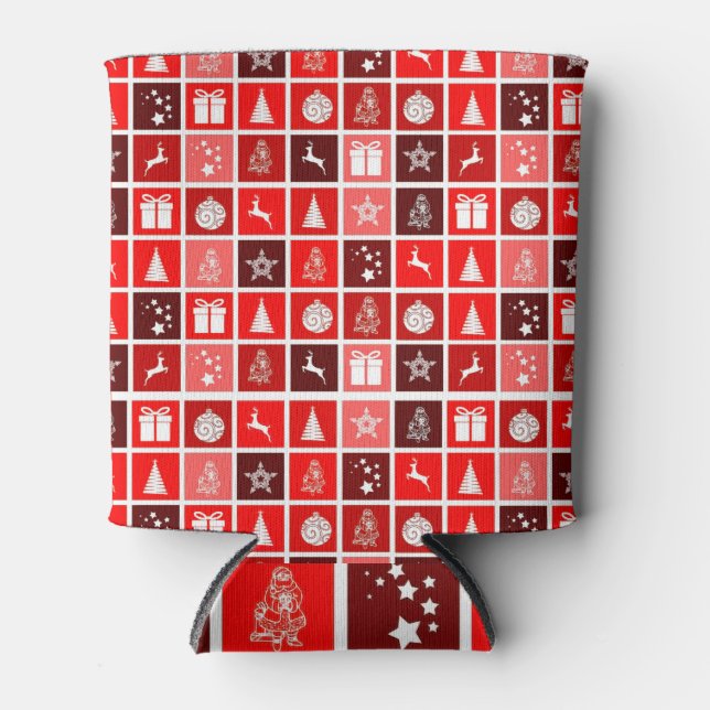 Niedlicher Baum-Rentier Dosenkühler (Vorderseite)