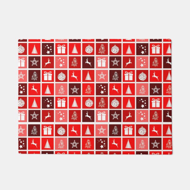 Niedlicher Baum-Rentier Fußmatte (Vorderseite)