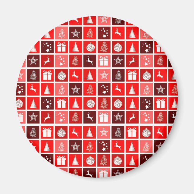 Niedlicher Baum-Rentier Magnet (Vorne)